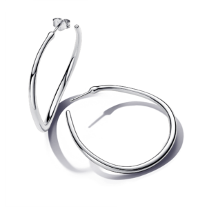 Pandora Organically Shaped 42 mm Open Hoop Earrings