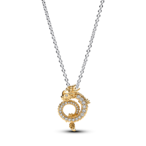 Pandora Two-tone Chinese Year of the Dragon Collier Necklace