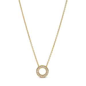 Pandora Logo PavÃ© Circle Collier Necklace