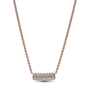 Pandora Timeless PavÃ© Double-row Bar Collier Necklace