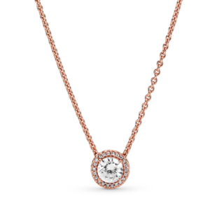 Pandora Round Sparkle Halo Necklace