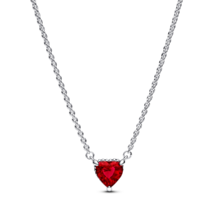 Pandora Sparkling Heart Halo Pendant Collier Necklace