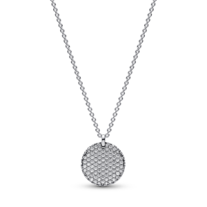 Pandora Timeless Pavé Round Pendant Necklace