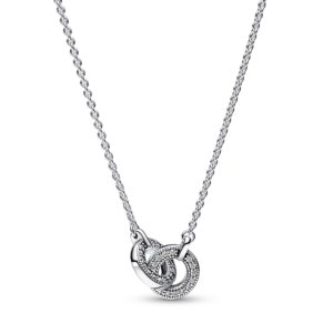 Pandora Signature Intertwined Pavé Pendant Necklace