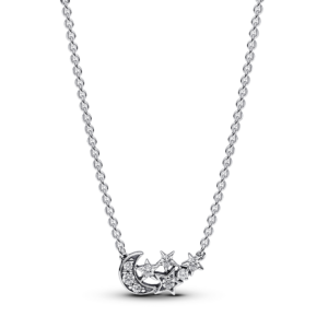 Pandora Sparkling Moon & Star Collier Necklace