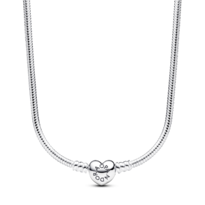 Pandora Moments Heart Clasp Snake Chain Necklace