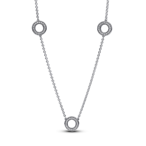 Pandora Pavé Circles Chain Necklace