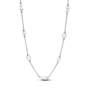 Pandora Treated Freshwater Cultured Pearl Station Chain Necklace