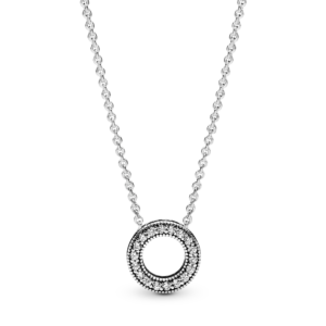 Pandora Logo PavÃ© Circle Collier Necklace