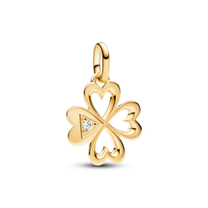 Pandora ME Heart Four-leaf Clover Medallion Charm