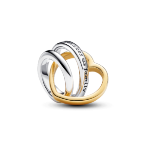 Pandora Two-tone Stepmum Entwined Hearts Charm