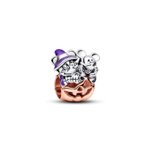 Pandora Disney Mickey Mouse & Minnie Mouse Halloween Pumpkin Charm