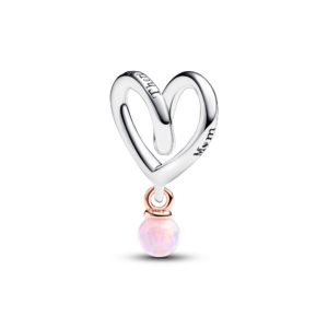 Pandora Mum Two-tone Wrapped Heart Charm
