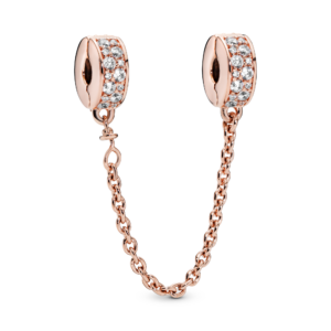 Pandora Clear PavÃ© Safety Chain Clip Charm