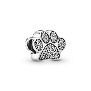 Pandora Sparkling Paw Print Charm