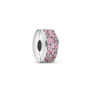 Pandora Pink PavÃ© Clip Charm