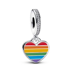 Pandora Pride Rainbow Heart Dangle Charm