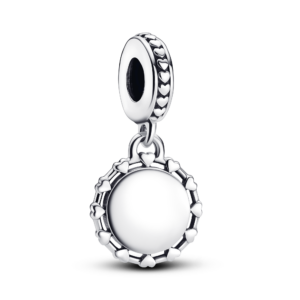 Pandora Engravable Disc & Hearts Dangle Charm