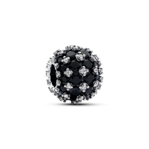 Pandora Sparkling PavÃ© Round Black Charm