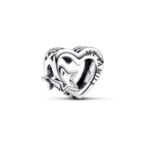 Pandora Openwork Family Heart & Star Charm