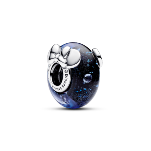 Pandora Disney Mickey Mouse & Minnie Mouse Blue Murano Glass Charm
