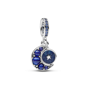Pandora Sparkling Moon Spinning Dangle Charm