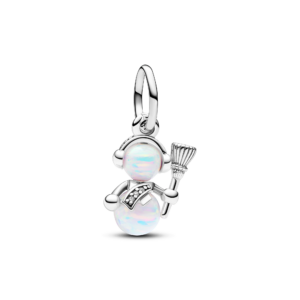 Pandora Opalescent Snowman Dangle Charm