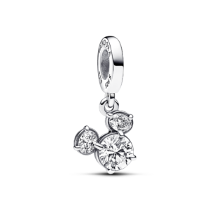 Pandora Disney Mickey Mouse Sparkling Head Silhouette Dangle Charm
