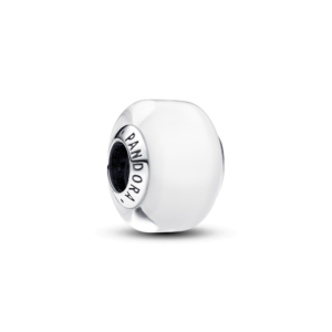 Pandora White Mini Murano Glass Charm