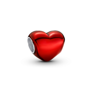 Pandora Metallic Red Heart Charm