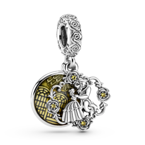 Pandora Disney Beauty and the Beast Dancing Dangle Charm