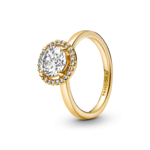 Pandora Sparkling Round Halo Ring