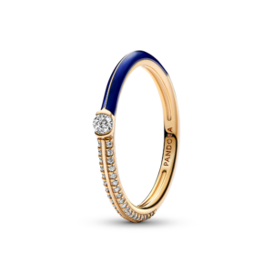 Pandora ME PavÃ© & Blue Dual Ring
