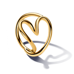 Pandora Organically Shaped Heart Ring