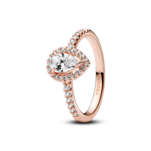 Pandora Sparkling Pear Halo Ring