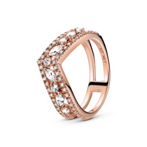Pandora Sparkling Marquise Double Wishbone Ring
