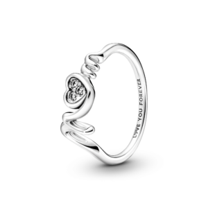 Pandora Mum PavÃ© Heart Ring