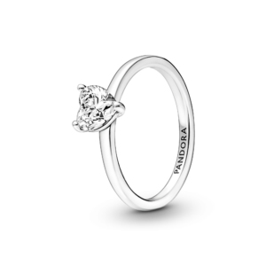 Pandora Sparkling Heart Solitaire Ring