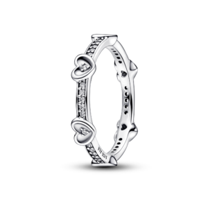 Pandora Radiant Sparkling Hearts Ring
