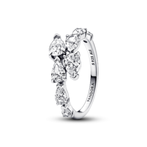 Pandora Sparkling Overlapping Band Ring