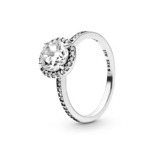 Pandora Round Sparkle Halo Ring