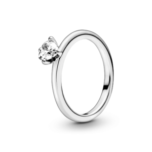 Pandora Clear Heart Solitaire Ring
