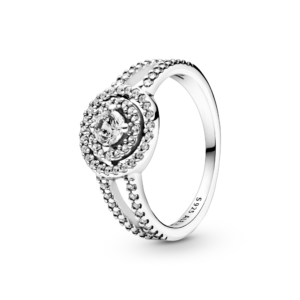 Pandora Sparkling Double Halo Ring