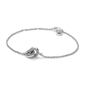 Pandora Signature Intertwined PavÃ© Chain Bracelet