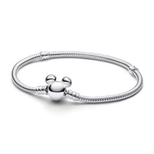Pandora Disney Mickey Mouse Clasp Moments Snake Chain Bracelet