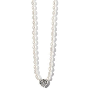 Meridian Zenith Heart Pearl Necklace