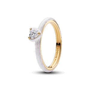 White Chakra Heart Ring