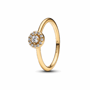 Round Pave Halo Ring