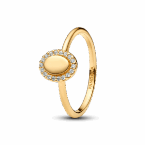 Engravable Oval Halo Ring