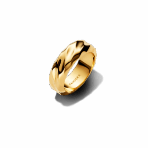 Rippled Wide Band Ring